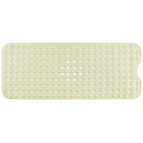 Norcho Alfombra Antideslizante de Baño Extra Largo de Seguridad con Ventosas de Succión para Cuarto de Baño 40" x 16" L x W Color de Mijo
