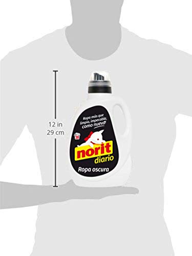Norit - Detergente líquido lavadora para ropa negra y oscura, 28 lavados, 1500ml