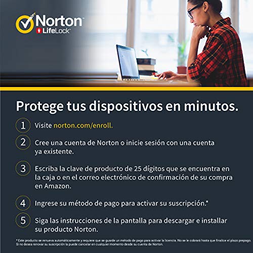 Norton 360 Deluxe 2021 - Antivirus software para 5 Dispositivos y 15 meses de suscripción con renovación automática, Secure VPN y Gestor de contraseñas, para PC, Mac tableta y smartphone