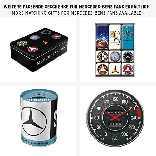 Nostalgic-Art Cartel de Chapa Retro Mercedes-Benz – Silver Arrow – Idea de Regalo para los Fans de los Coches, metálico, Diseño Vintage, 20 x 30 cm