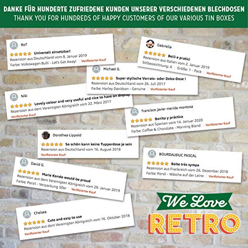 Nostalgic-Art - Lata para detergente (10 x 14 x 20 cm), diseño retro