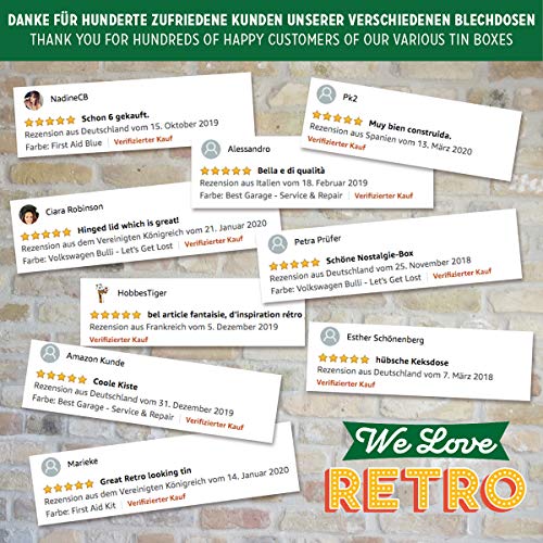 Nostalgic-Art Wave 30714 Retro Cassette Storage Tin, Flat