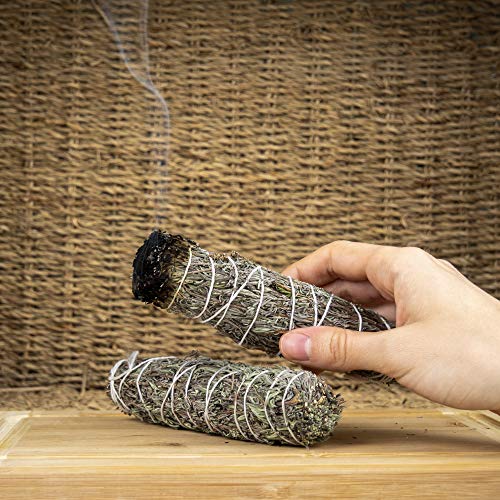 Nosy Nomad 3 Kit palitos de Manchas de Lavanda, fragante Hierba de Limpieza purificadora, aromaterapia con energía Positiva para el Alivio del estrés, para Yoga, meditación | 3 Piezas de 12-14 cm
