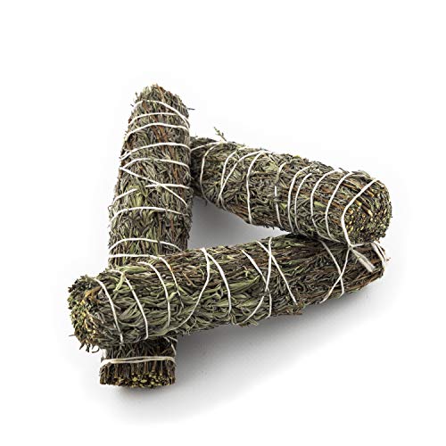 Nosy Nomad 3 Kit palitos de Manchas de Lavanda, fragante Hierba de Limpieza purificadora, aromaterapia con energía Positiva para el Alivio del estrés, para Yoga, meditación | 3 Piezas de 12-14 cm