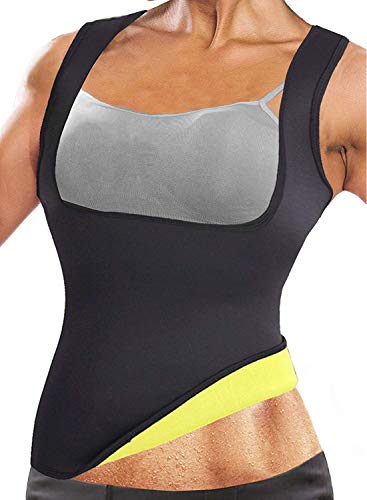 NOVECASA Chaleco Suana Mujer Neopreno Sweat Vest para Sudoración Quema Grasa Faja Abdome Adelgazante (S, Chaleco de Sudoración)