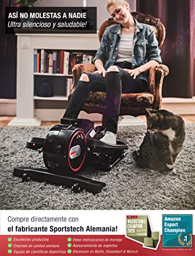 ¡Novedad de feria 2020! Mini bicicleta estática con app, Stepper DFX100 - Elíptica para ejercicio en oficina & casa, salud laboral, no necesario escritorio ajustable en altura - Máquina de piernas