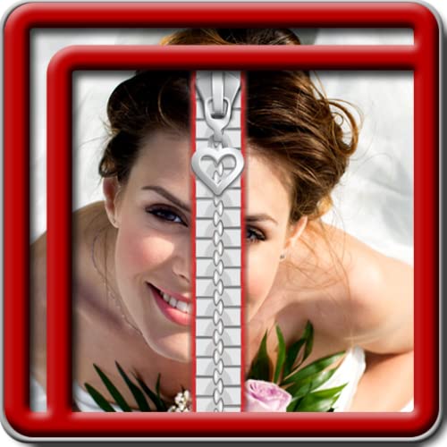 Novia de la cremallera de la pantalla de bloqueo