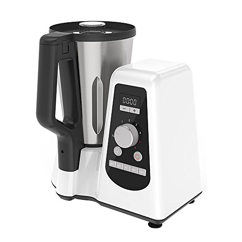 Novohogar Robot de Cocina Multifunción. Tamaño Compacto con Capacidad de 1,5L. Ideal para Cocinar Todo Tipo de Recetas: Tritura, Ralla, Bate, Amasa... La más Económica del Mercado.