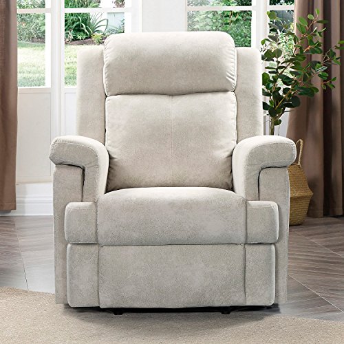 Novohogar Sillón Reclinable Praga con Muelle Ensacado, Respaldo Reclinable y Reposapiés Extensible(Plata)