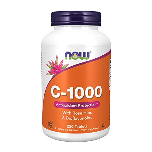 Now Foods Vitamina C-1000 con los escaramujos y bioflavonoides - 250 comprimidos 250 Unidades 460 g