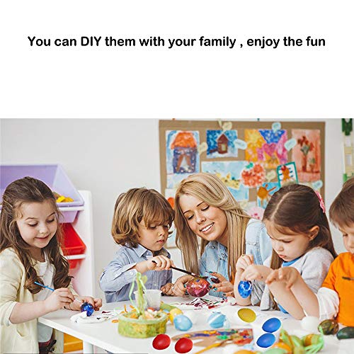 NOZOMI 12Pcs Huevos de Relleno vacíos, 6 * 4cm Huevos de Pascua Sorpresa de plástico rellenables para Regalos de Pascua Dulces, Chocolate, Favores de Fiesta, Juego de Caza de Pascua