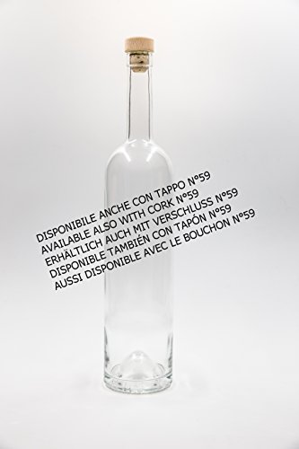 nr 1 botella Bordolese Class 750 ml de vidrio blanco tapón n°20 (foro 17,5)