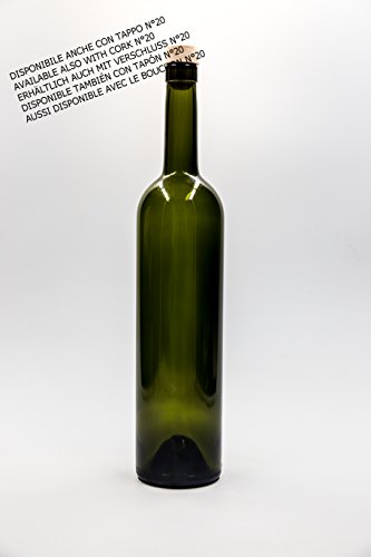 nr 1 botella Bordolese Class 750 ml de vidrio blanco tapón n°20 (foro 17,5)