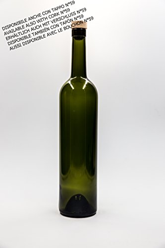 nr 1 botella Bordolese Class 750 ml de vidrio blanco tapón n°59 (foro 17,5)