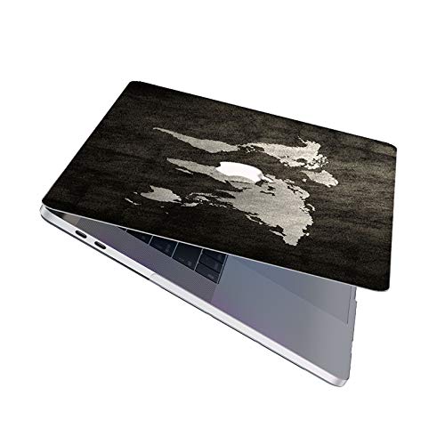 N/S Funda Dura para MacBook Pro 13 Pulgadas 2019 2018 2017 2016 - Plástico Dura Case Carcasa para MacBook Pro 13.3" con/sin Touch Bar Modelo: A1706 A1708 A1989 A2159 - Mapa,Negro