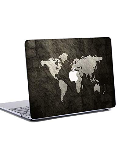 N/S Funda Dura para MacBook Pro 13 Pulgadas 2019 2018 2017 2016 - Plástico Dura Case Carcasa para MacBook Pro 13.3" con/sin Touch Bar Modelo: A1706 A1708 A1989 A2159 - Mapa,Negro