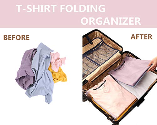 Nšilko Organizador de Armario,Camiseta Carpeta Sistema Antiarruga,tamaño Normal (10PCS)