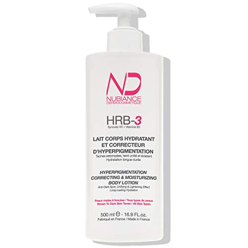 NUBIANCE - Loción Corporal Ultra Hidratante y Unificante (500ml) - Piel Seca y Extra Seca, Negra, Antimanchas, Crema Cuerpo