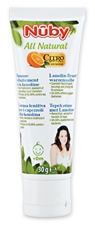 NUBY All Natural lanolina pezón pomada (1 x 30 ml)