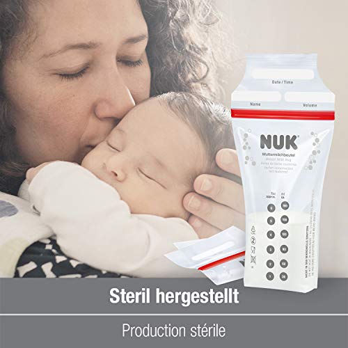 NUK bolsa de leche materna | 180 ml | 25 unidades