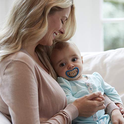 NUK Chupete espacial de silicona, forma adaptada a la mandíbula, 18 – 36 meses, gato y oso polar