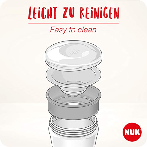 NUK Magic Cup vaso antiderrame bebe | Borde a prueba de derrames de 360° | +8 meses | Sin BPA | 230 ml | Koala (neutral) | 2 unidades