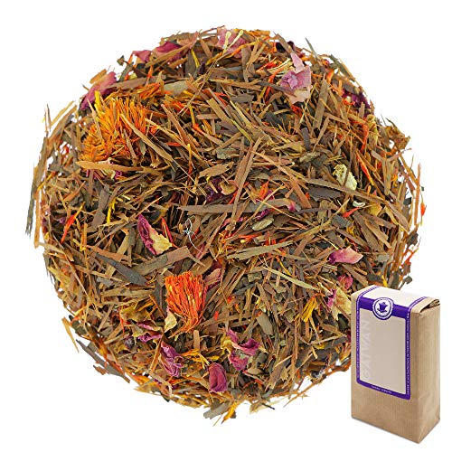 Núm. 1375: Té de hierbas "Amor de lapacho" - hojas sueltas - 100 g - GAIWAN® GERMANY - lapacho de América del Sur, pétalos de rosa, cártamo (alazor), clavel, vainilla, naranja