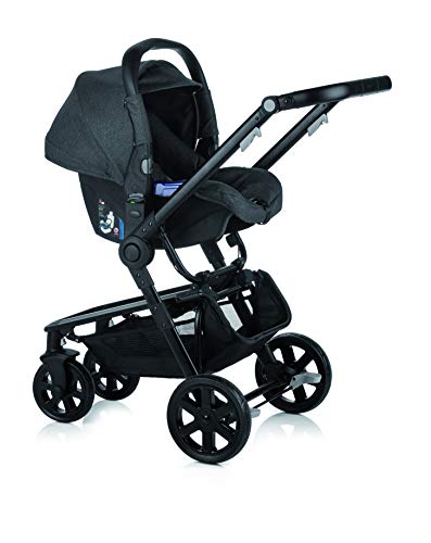 Nurse City Convert + Click Silla de Paseo con Hamaca Convertible en Capazo + Portabebé, Uso desde el Recién Nacido, Color Gris Mix