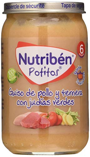 Nutribén Potitos De Guiso De Pollo Y Ternera Con Judías Verdes Desde Los 6 Meses 235 g