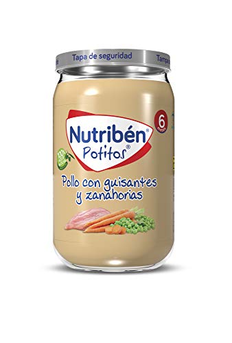 Nutribén Potitos De Pollo Con Guisantes Y Zanahoria Desde Los 6 Meses 235 g