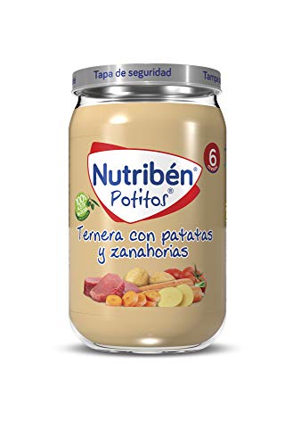Nutribén Potitos De Ternera Con Patatas Y Zanahoria Desde Los 6 Meses 235 g