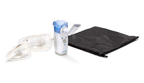 Nuvita 5076 Inhalador Nebulizador Portátil - Nebulizador de Malla Vibrante – Aerosol de Bolsillo Profesional - Compresor – Enfermedades Respiratorias y Alergias - Marca Europea - Diseño Italiano