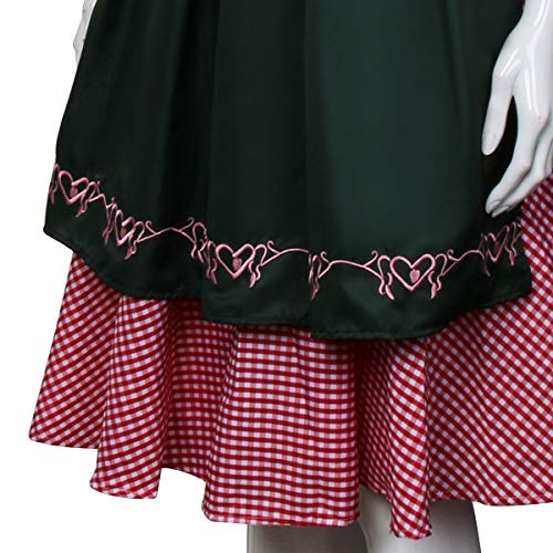 NUWIND - Vestido Dirndl de Oktoberfest para Mujer, Disfraz Fiesta Mujeres Tradicional Manga Corta para Adultos (M)