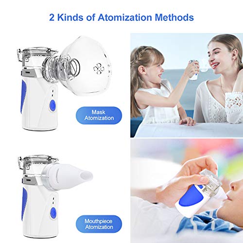 NWOUIIAY Nebulizador Portátil Inhalador Eléctrico para Niños y Adultos