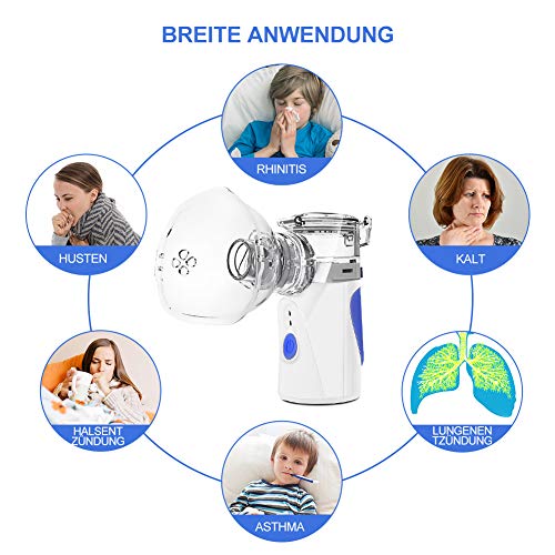 NWOUIIAY Nebulizador Portátil Inhalador Eléctrico para Niños y Adultos