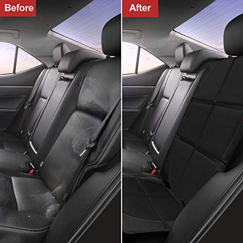 NWOUIIAY Protectores Asientos Coche 2PCS Fundas Asiento Coche Antideslizante Impermeable Fundas para Sillas Coche de Bebé con Organizadores Bolsillos Fácil de Limpiar