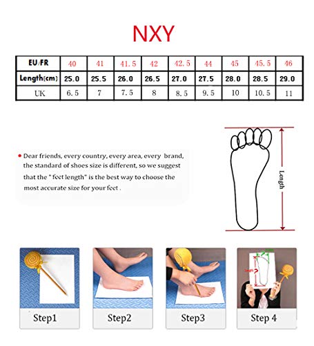 NXY de los Hombres Terciopelo Mocasines Ponerse Zapatos de Vestir con Oro Bordado Casual De Fumar Mocasín Pisos Zapatillas Zapatos de Conducir Negro 41