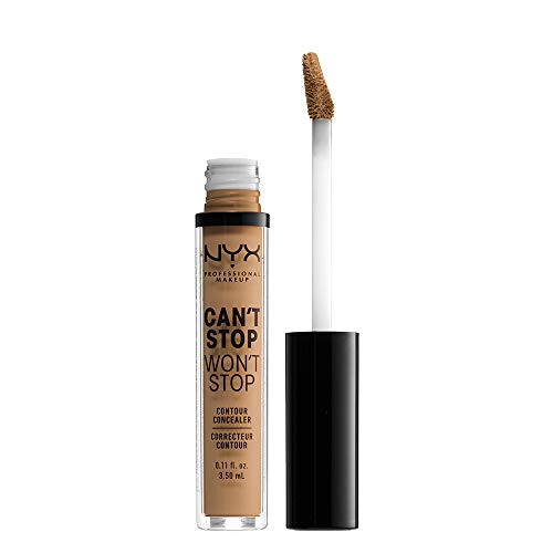Nyx Professional Makeup Corrector No Comedogénico, Waterproof Y De Larga Duración Can'T Stop Won'T Stop 24H Tono 13 Golden Para Pieles Oscuras