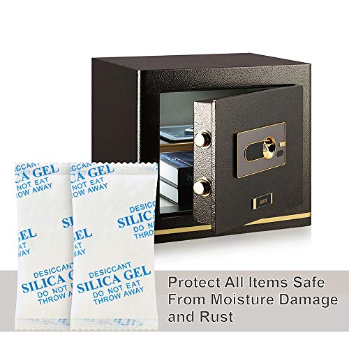 O2frepak 10 Gramos (100 Paquetes) de Gel de sílice desecante Absorbente de Humedad, Conforme a FDA, MIL-D-3463E I & II y DIN 55473.