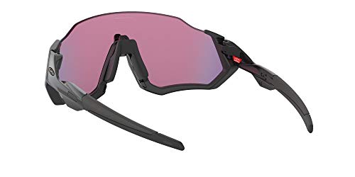 Oakley Flight Jacket Gafas de sol, Rectangulares, 1, Negro