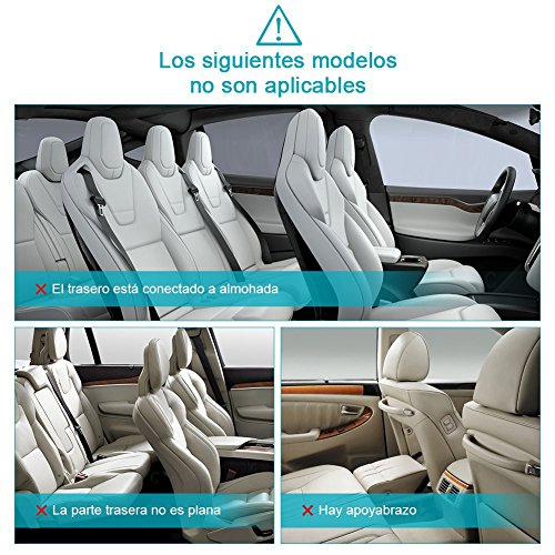 Oasser Organizadores para Coche Protector Asiento Trasero Organizador Asiento Coche Accesorios Coche Interior Funda Asiento Coche Niños Varios Bolsillos Soporte Tablet Fácil de Limpiar 2 Unidades