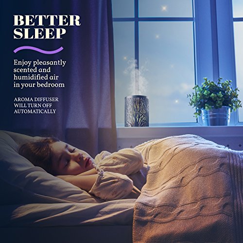 Odoga Difusor de Aceite Esencial de Aromaterapia, Decorativo Humidificador Frío Ultrasónico, Silencioso, de 100mL con Efecto Luz de Vela Blanco Cálido, Mando A Distancia