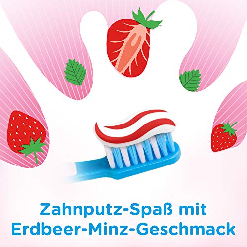 Odol-med3 - Pasta de dientes de sabor a fresa y menta, 1 unidad