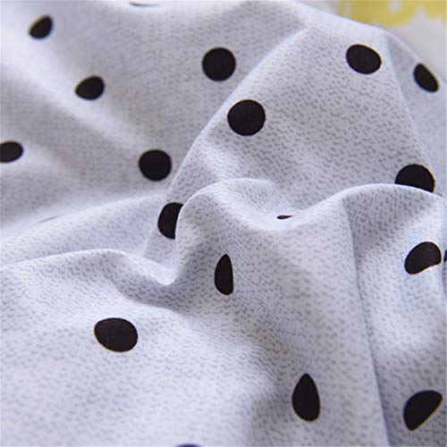 Odot Juego de Ropa de Cama de 3 Piezas, Amor Corazon Impresión Microfibra Cómodo Juego de Fundas de Edredón con 1 Funda Nórdica y 2 Funda de Almohada Familiar y Niños (Cama 90-150x200cm,Lunares)