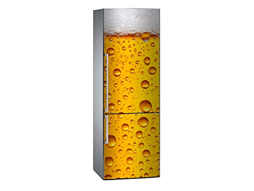 Oedim Vinilo para Frigorífico Cerveza 185x70cm | Adhesivo Resistente y Económico | Pegatina Adhesiva Decorativa de Diseño Elegante