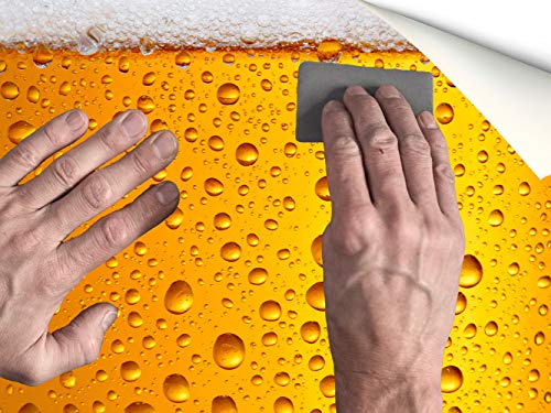 Oedim Vinilo para Frigorífico Cerveza 185x70cm | Adhesivo Resistente y Económico | Pegatina Adhesiva Decorativa de Diseño Elegante
