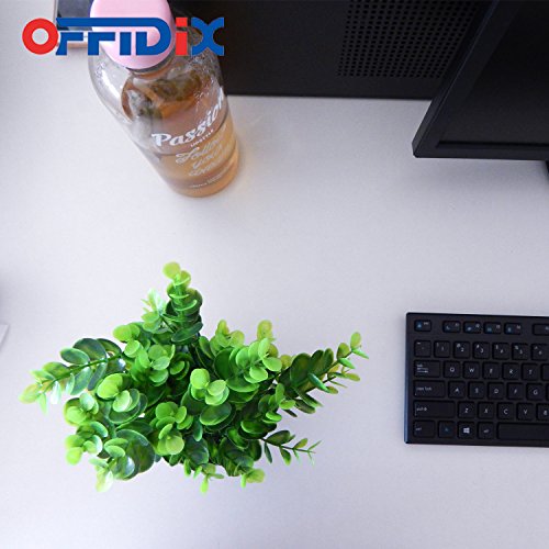 offidix Mini plástico Artificial plantas con jarrón para escritorio de la oficina, hogar y amigos de regalo artificial plantas con macetas de plástico para decoración del hogar