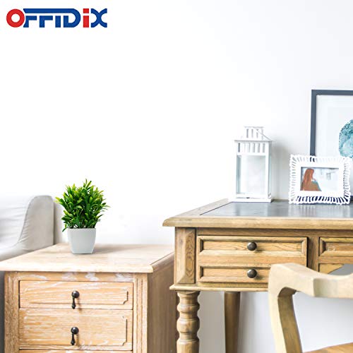 OFFIDIX Plantas Artificiales Mini Plantas de plástico con florero Cuadrado para Escritorio de Oficina, Plantas de plástico sintéticas para el hogar Plantas Falsas con macetas de plástico