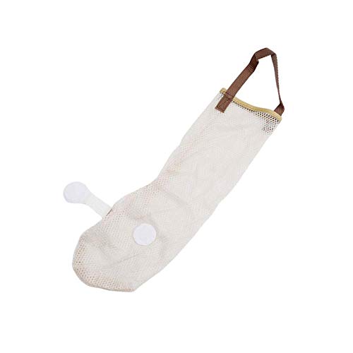 Ogquaton - Bolsa de malla para guardar ajos y cebollas, bolsa de malla transpirable para colgar verduras, 3 unidades