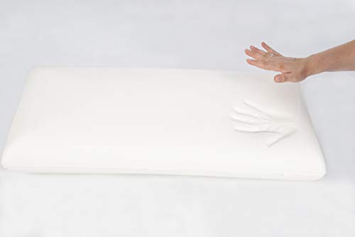 OkColchones Pack 2 Almohada Relax Viscoelástica - Transpirable -Hipoalergénica - Doble Funda (70 cm)